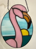 "Freddy" Flamingo Suncatcher