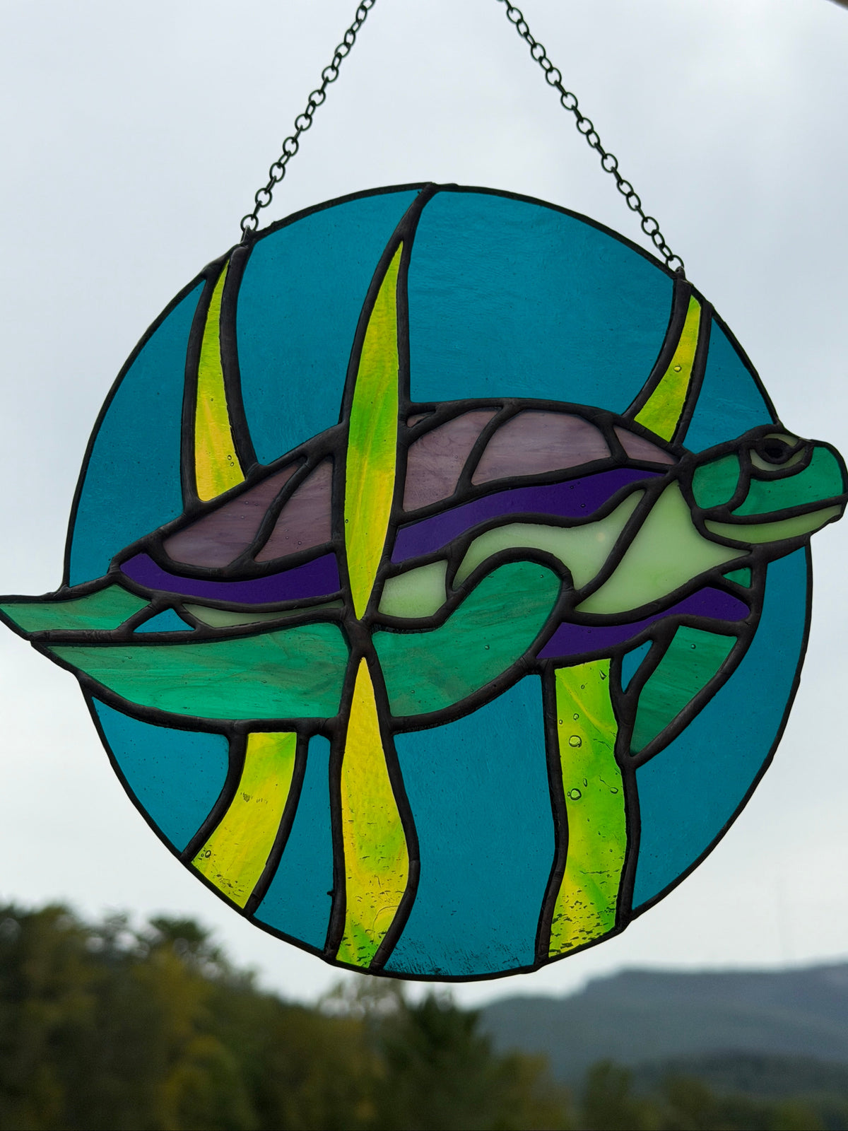 PREORDER Turtle Stained Glass Suncatcher