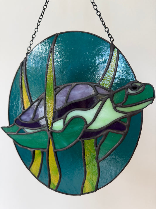 PREORDER Turtle Stained Glass Suncatcher